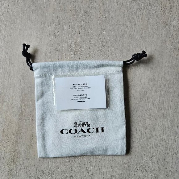 Cute Small Coach Drawstring Pouch New - Picture 3 of 5